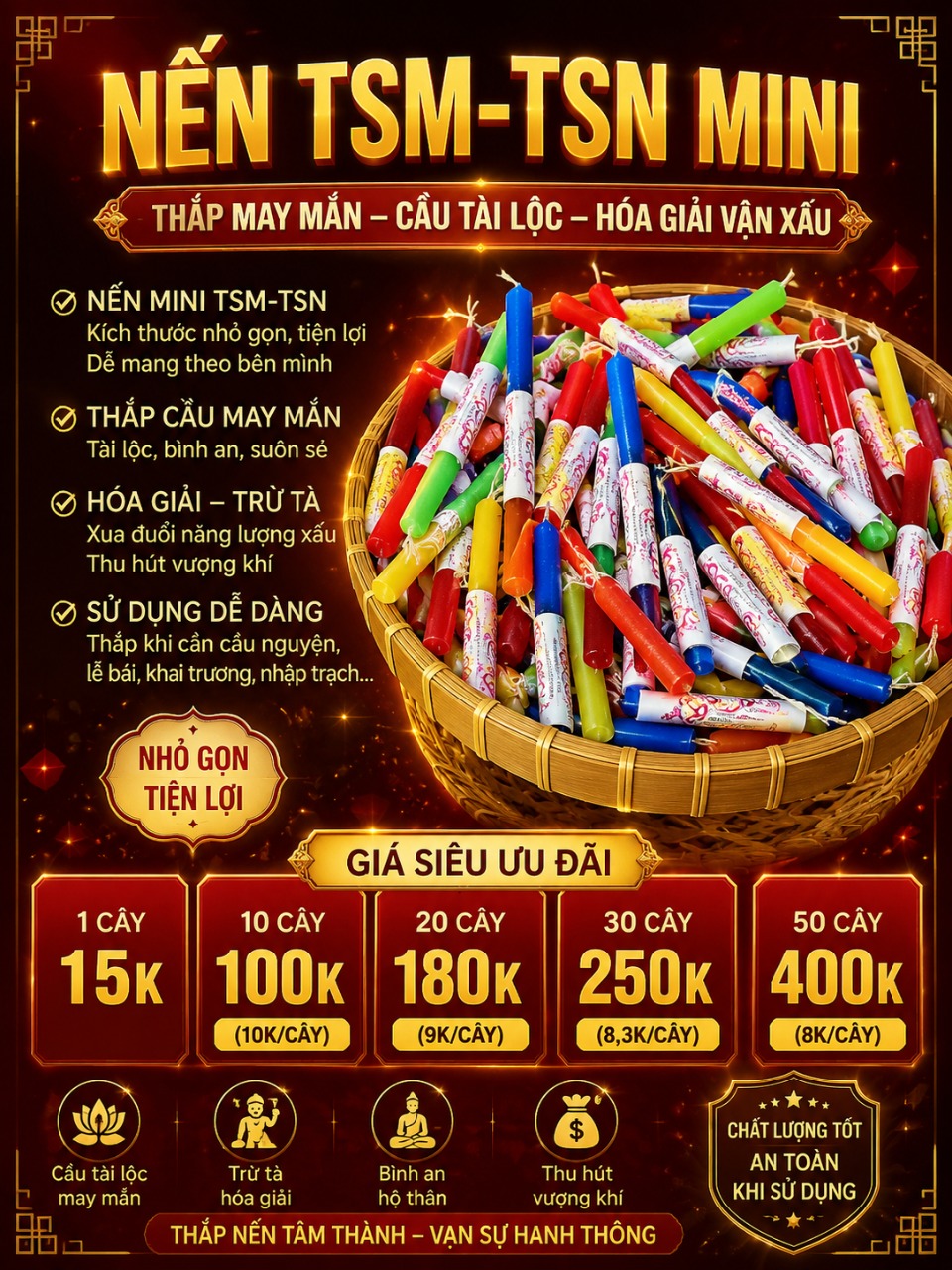 1c Nến tsm-tcn mini